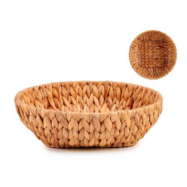 STRAW BASKET RED.29CM 78411