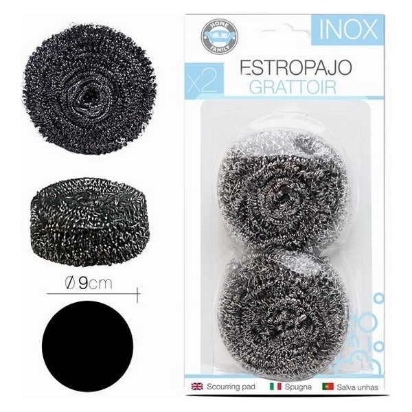 SCOURING PAD INOX D:9CM CJ2 225102