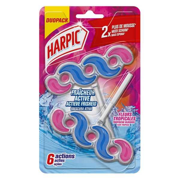 TOILET BLOCK HARPIC FLOUR TROP.2X35G