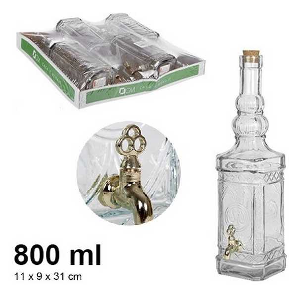 BOTTLE GLASS C/R.800ML 107968