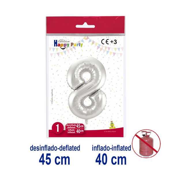 BALLON DEC.PRATA C/V.N8 5938-8