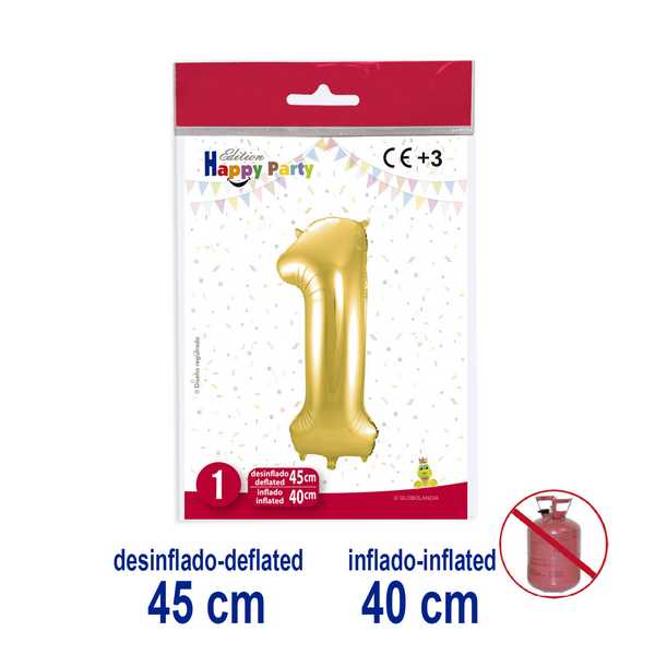 BALLON DEC.OURO C/V.N1 5939-1