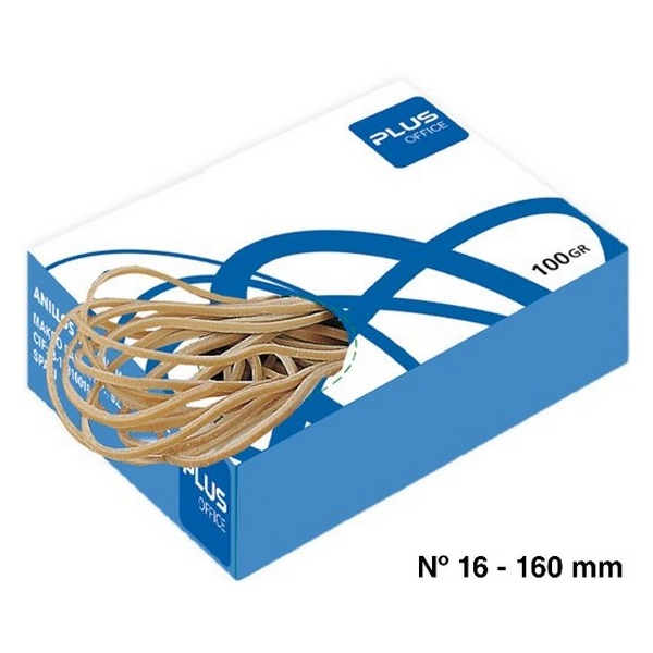 ELASTIC BANDS PLUS 160MM N16 100G