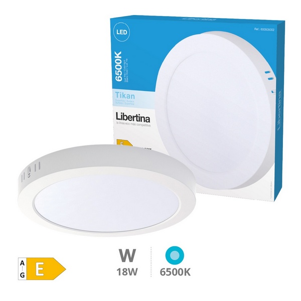 PLAFON LIB.TIKAN LED 18W 6500K