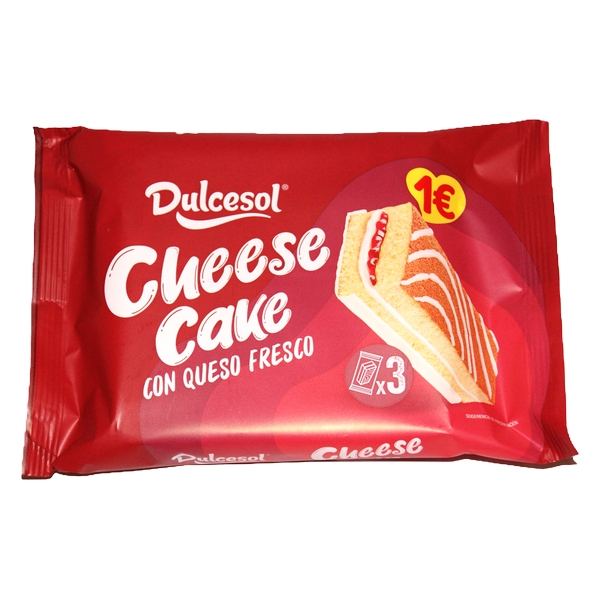 SNACK DULCESOL CHEESE CAKE 114G