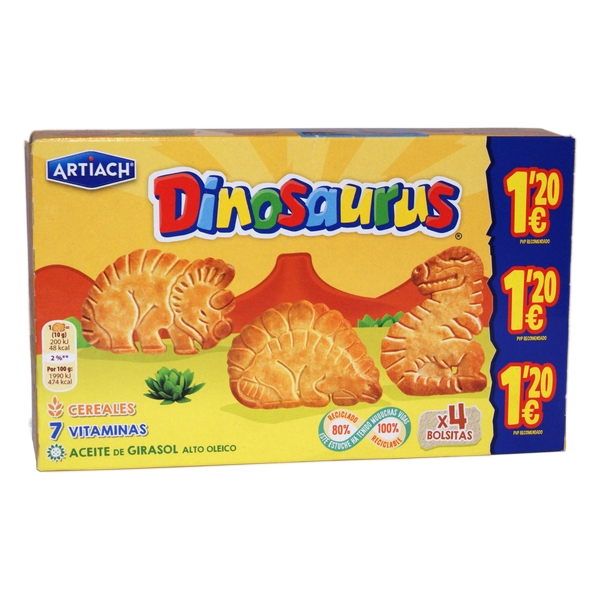 COOKIES ARTIACH DINOSSAUR. CER.124G