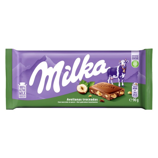 CHOCOLATE MILKA HAZELNUT PED.90G