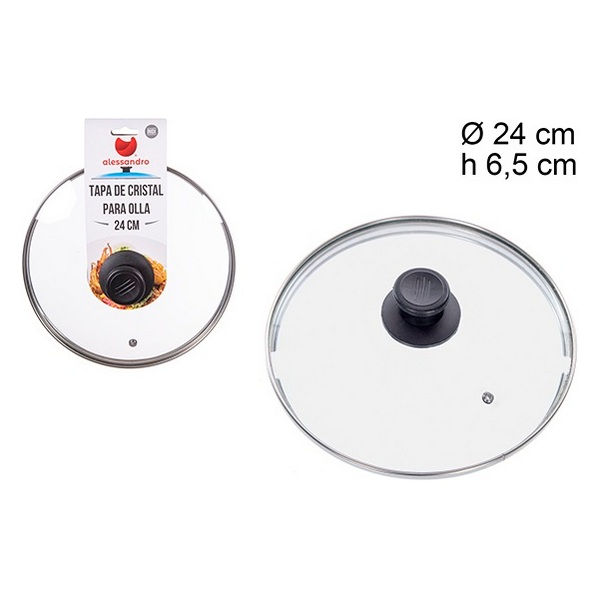 TAMPA VID.ARO INOX 24CM 110575