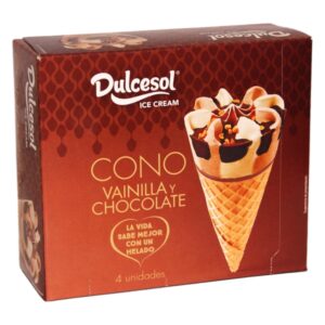 GELADO DULCESOL CONE BAU&CH.4X76G