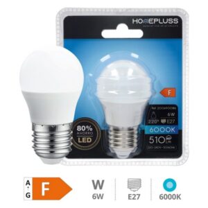 LIGHT BULB H/P.ESF.LED E27-6W 6000K