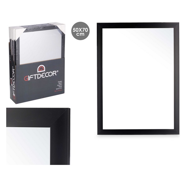 MIRROR BLACK 50X70CM 56810