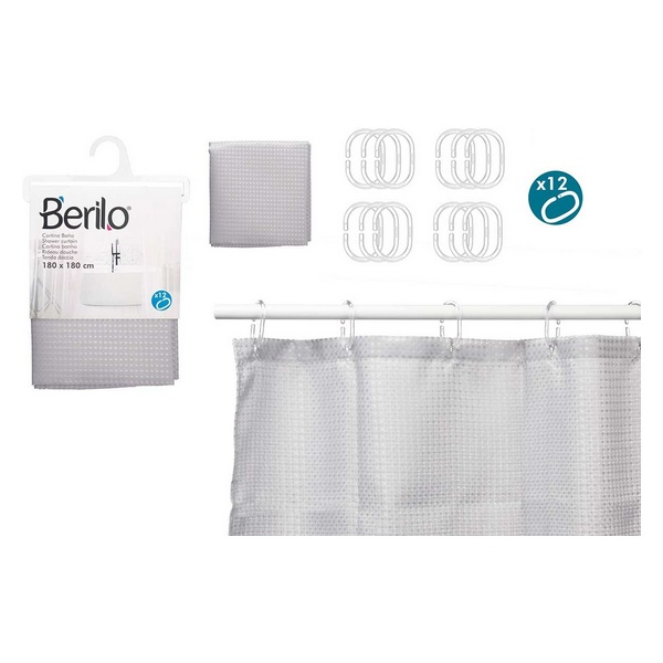 CURTAIN C/B. CINZ.180X180CM 89381