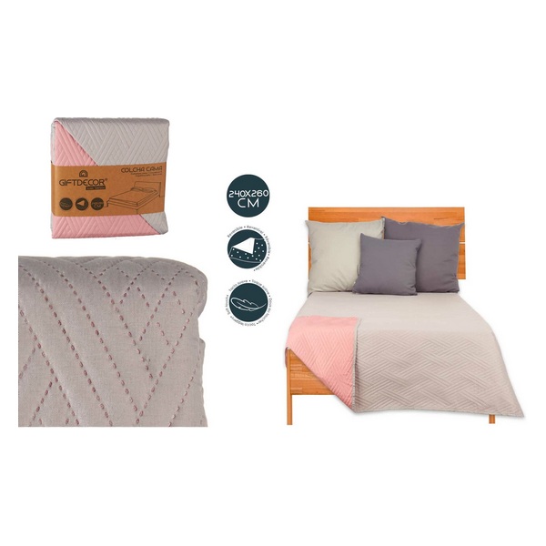 COLCHA BED CINZ.240X260 89814