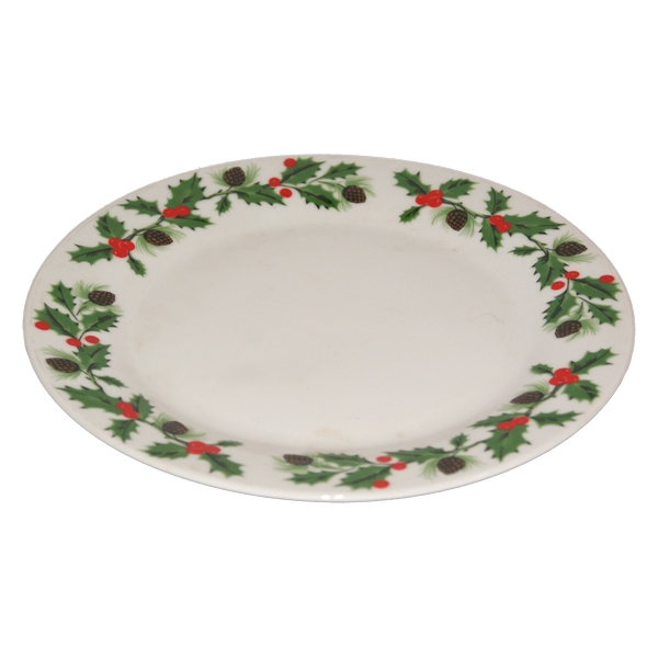 DISH FLAT CHRISTMAS M24002