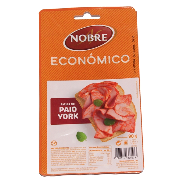 PAIO YORK NOBRE SLICES 90G S/P PAIO YORK NOBRE SLICES 90G S/P