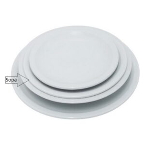 DISH SOUP CANTINA WHITE 21CM