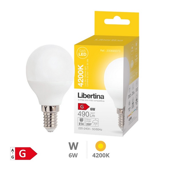 LIGHT BULB LIB.ESF.LED E14-6W 4200K