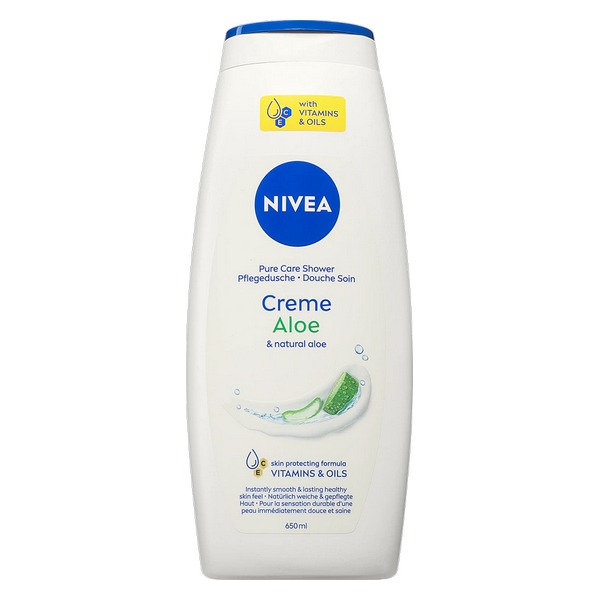 BATH GEL NIVEA CR.ALOE 650ML