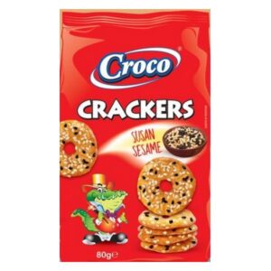 CRACKERS CROCO SESAMO 80G