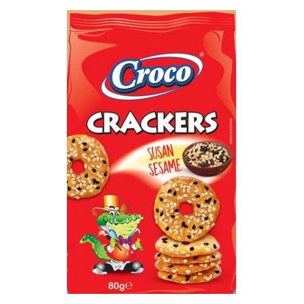 CRACKERS CROCO SESAMO 80G