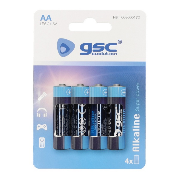 BATTERY GSC EVOLUT.ALK LR6 BL4