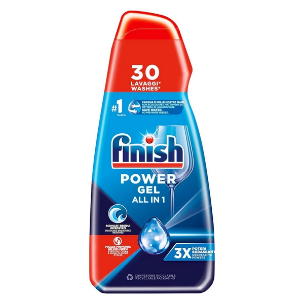 DETERGENT FINISH POWER GEL TEM1 600M