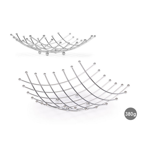 FRUIT BOWL METAL CROM.QUAD.11401