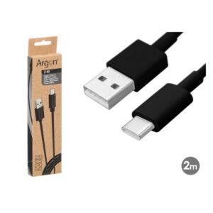 CABO ARGON USB-C PRET.2M 12771