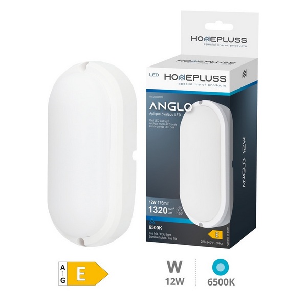 APLIQUE H/PL.LED OVA.12W 6500K