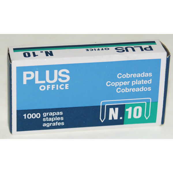STAPLES PLUS N10 1000UN