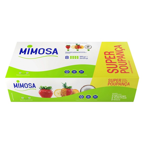 YOGURTS MIMOSA FLAVOUR 8X120G