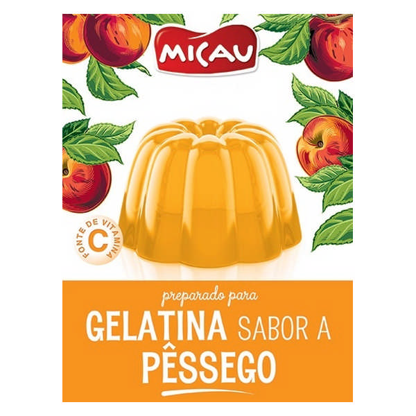 GELATIN MICAU PEACH 2X85G