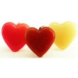 CANDLE DECO HEARTS U2345